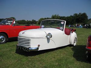 The 1951 Bond Minicar convertible.